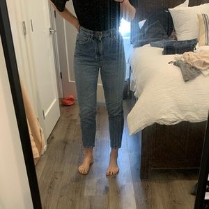 Vintage high waisted straight leg jeans